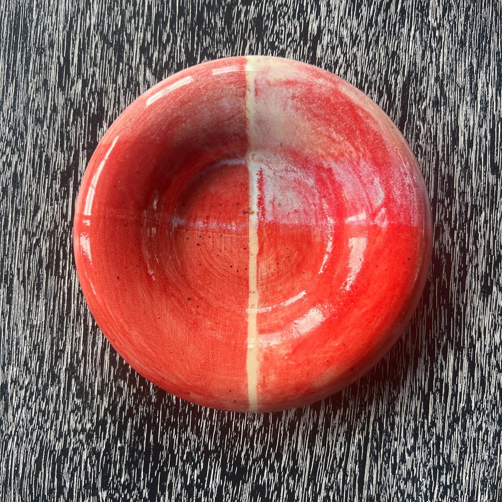 Handmade pottery trinket dish or coaster